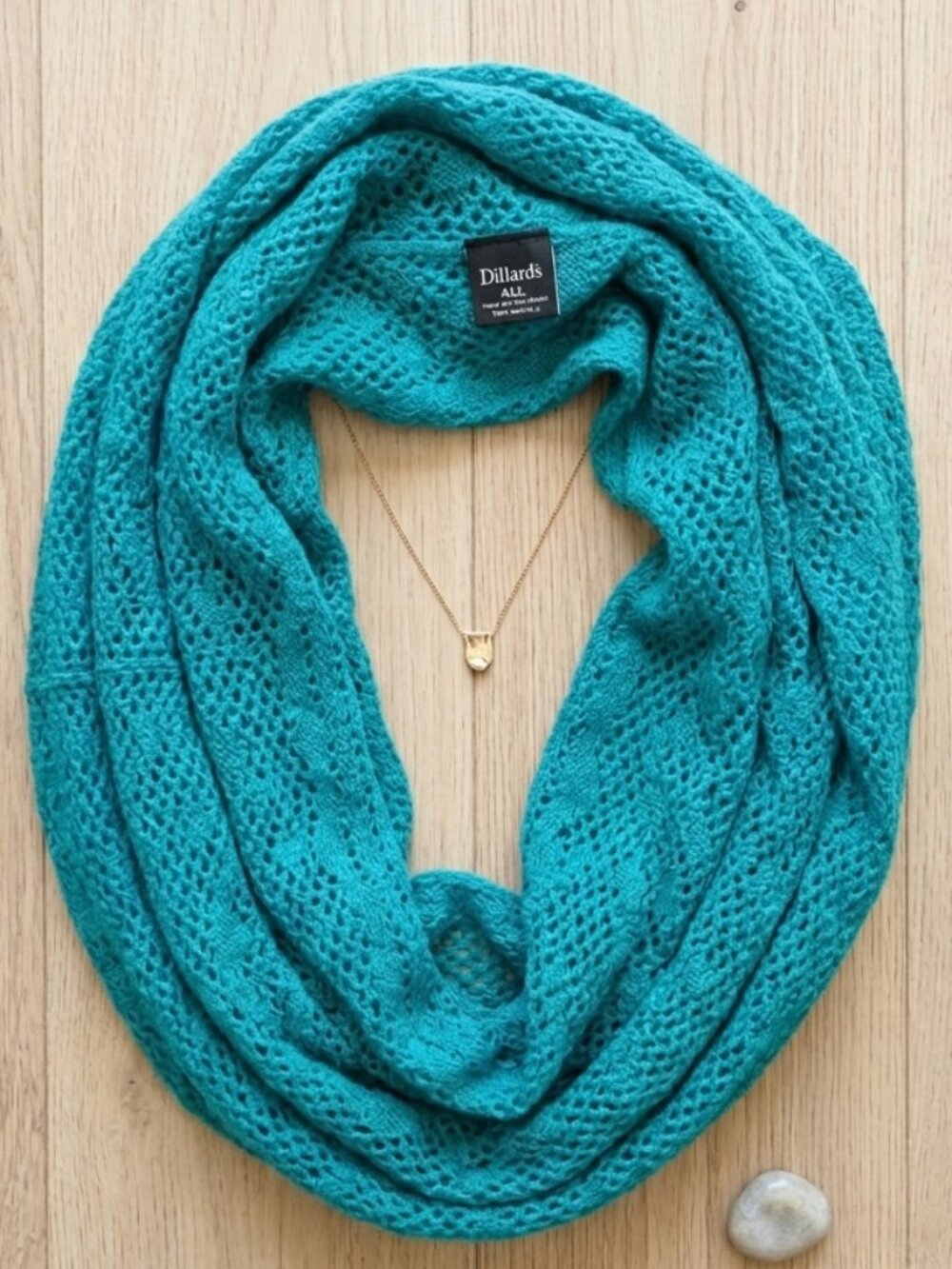 Teal Knit Infinity Scarf 💙 Dillard's ALL